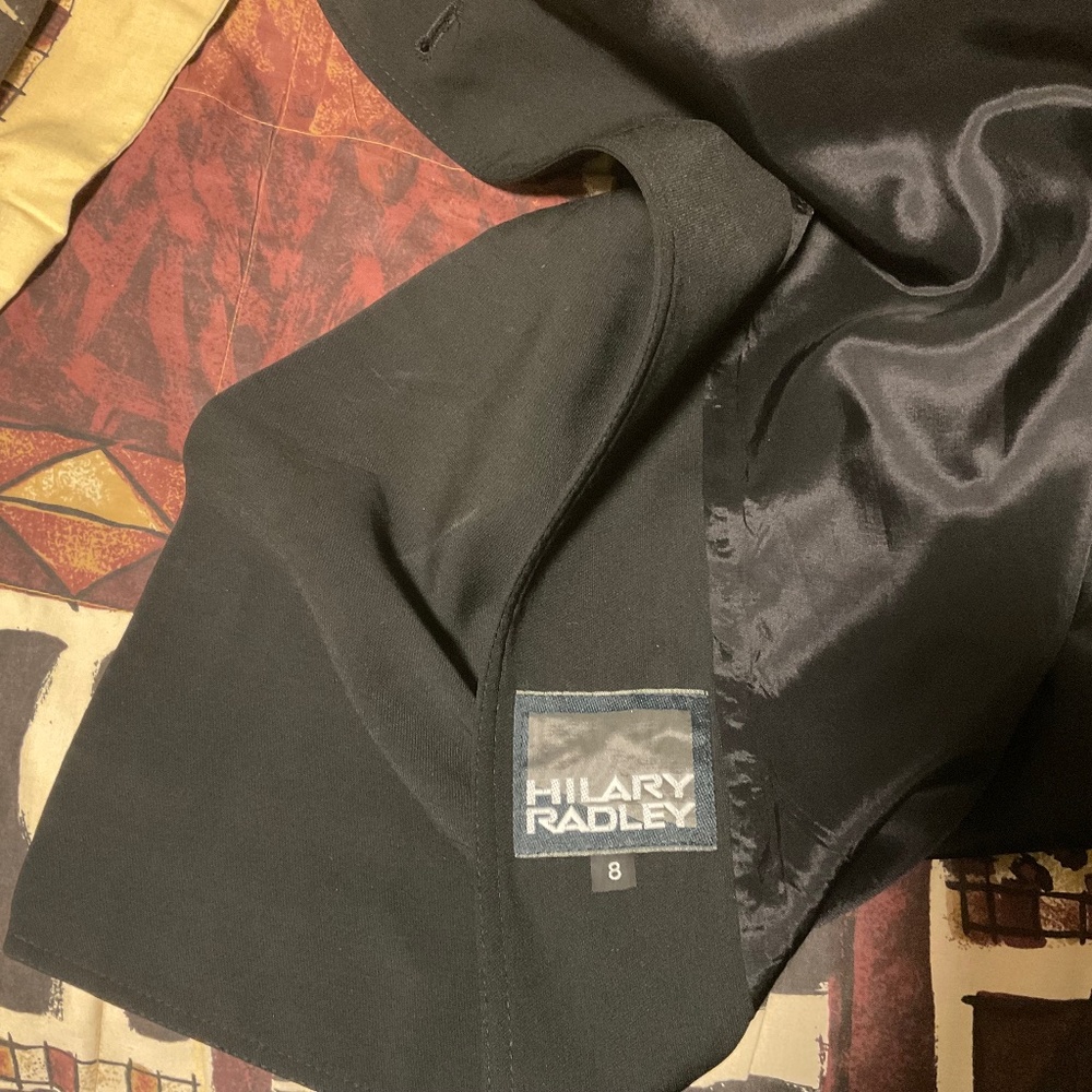 Hilary Radley dress coat black size 8